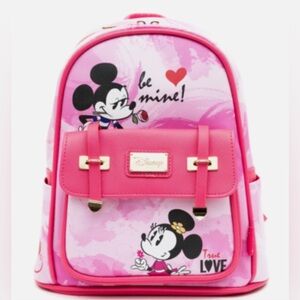 Ruz Disney Mickey & Minnie Mouse 11" Vegan Leather Mini Backpack